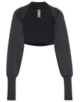 Black Studio Sweatshirt Shrug