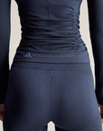 Navy Seamless Yoga TrueStrength Long Sleeved Top