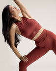 Burnt Sienna TruePurpose Cropped Sleeveless Training Top