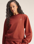 Burnt Sienna TrueCasuals Crewneck Sweatshirt