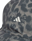 Dove Grey and Carbon Leopard Print Running Cap