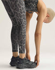 Dove Grey Carbon Leopard Print TruePurpose 7/8 Training Leggings