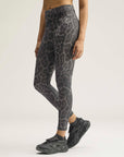 Dove Grey Carbon Leopard Print TruePurpose 7/8 Training Leggings