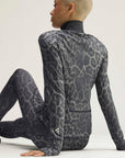 Dove Grey Carbon Leopard Print TruePurpose Midlayer Zip Training Jacket