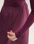Maroon Zip Track Pants
