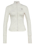 White and Orbit Grey Leopard Print TruePurpose Midlayer Zip Training Jacket