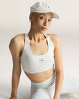 White and Orbit Grey Leopard Print TruePurpose Power Impact Training Bra