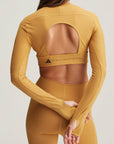 Desert Dune TrueStrength Yoga Crop Top