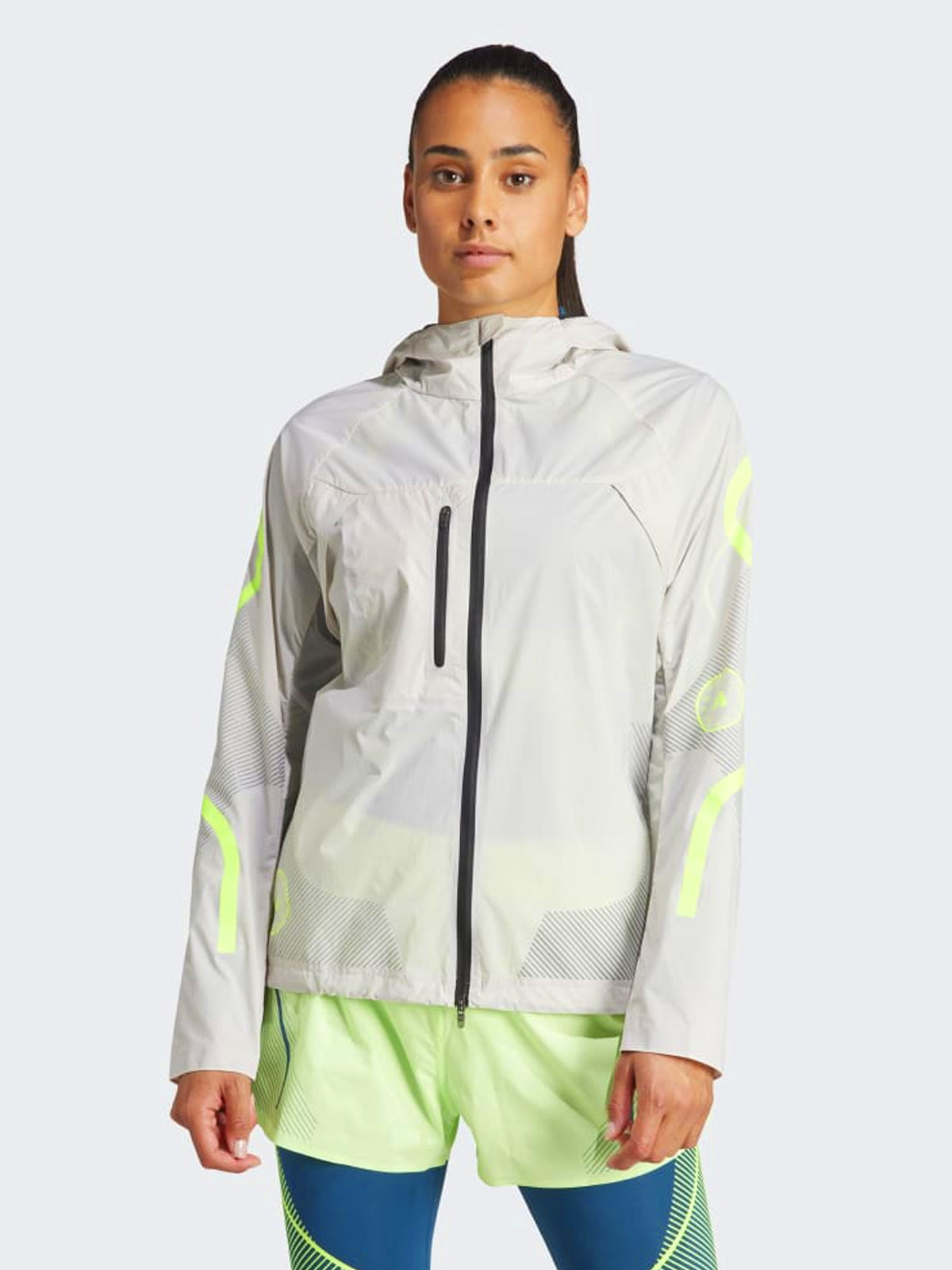 Chalk Pearl TruePace Running Jacket