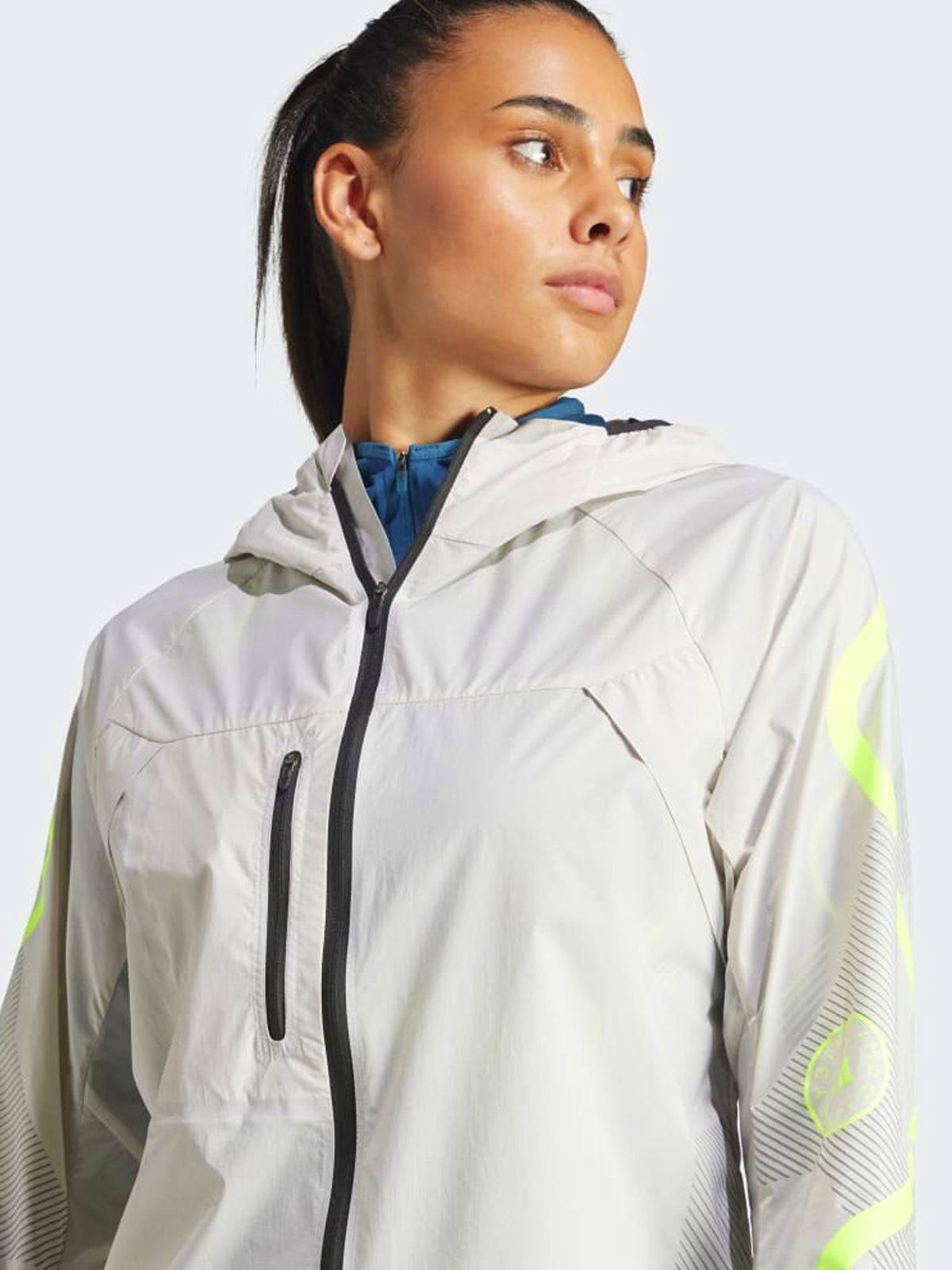 Chalk Pearl TruePace Running Jacket