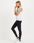 White Muscle Tank Top