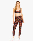 Raspberry Leopard Ballet Sports Bra