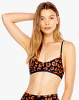 Raspberry Leopard Ballet Sports Bra
