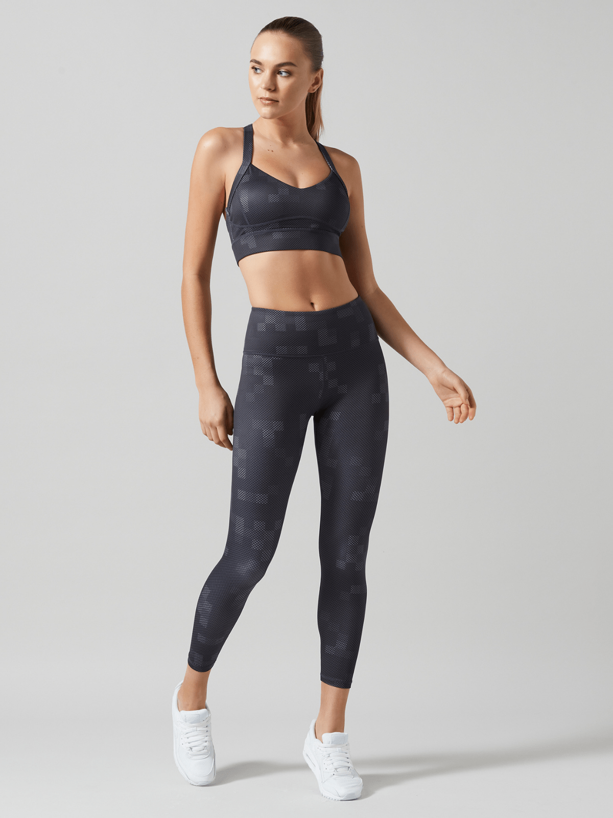Tetris Dark Wash Chelsea Sports Bra