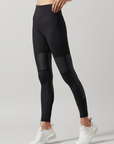 Black Marina Coated Leggings
