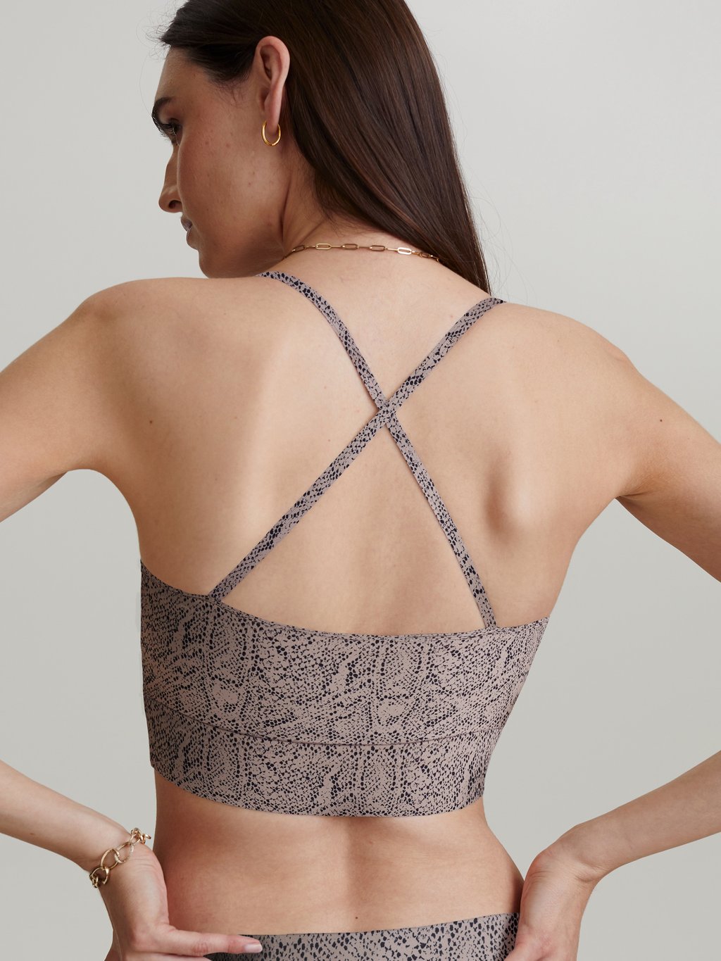 Tan Snake Irena Sports Bra