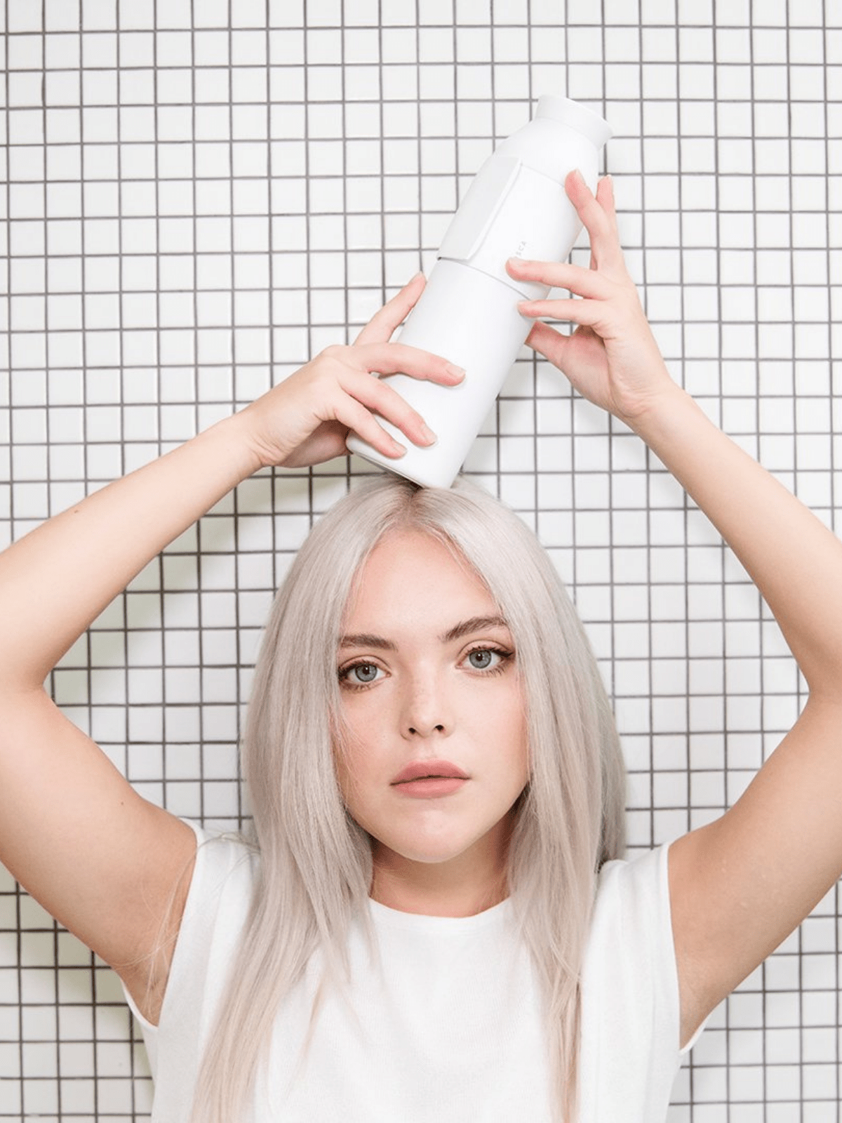 White Wave 450ml Water Bottle