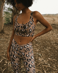 Tan Leopard Dolly Sports Bra