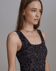 Iron Grey Cheetah Aletta Tank Top