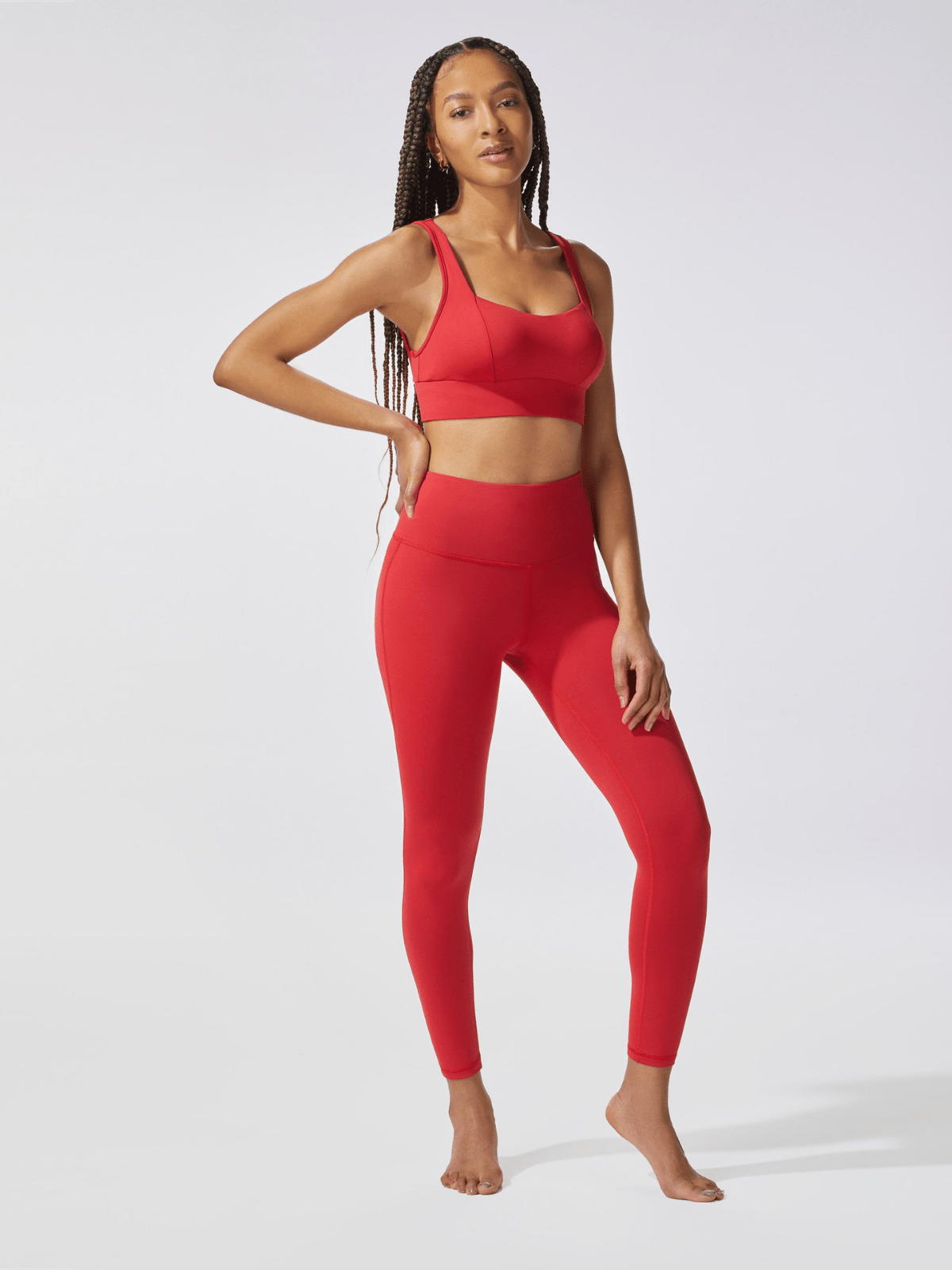 Fire Red Rebel Sports Bra