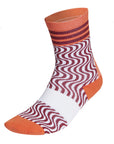 Orange and White Crew Socks