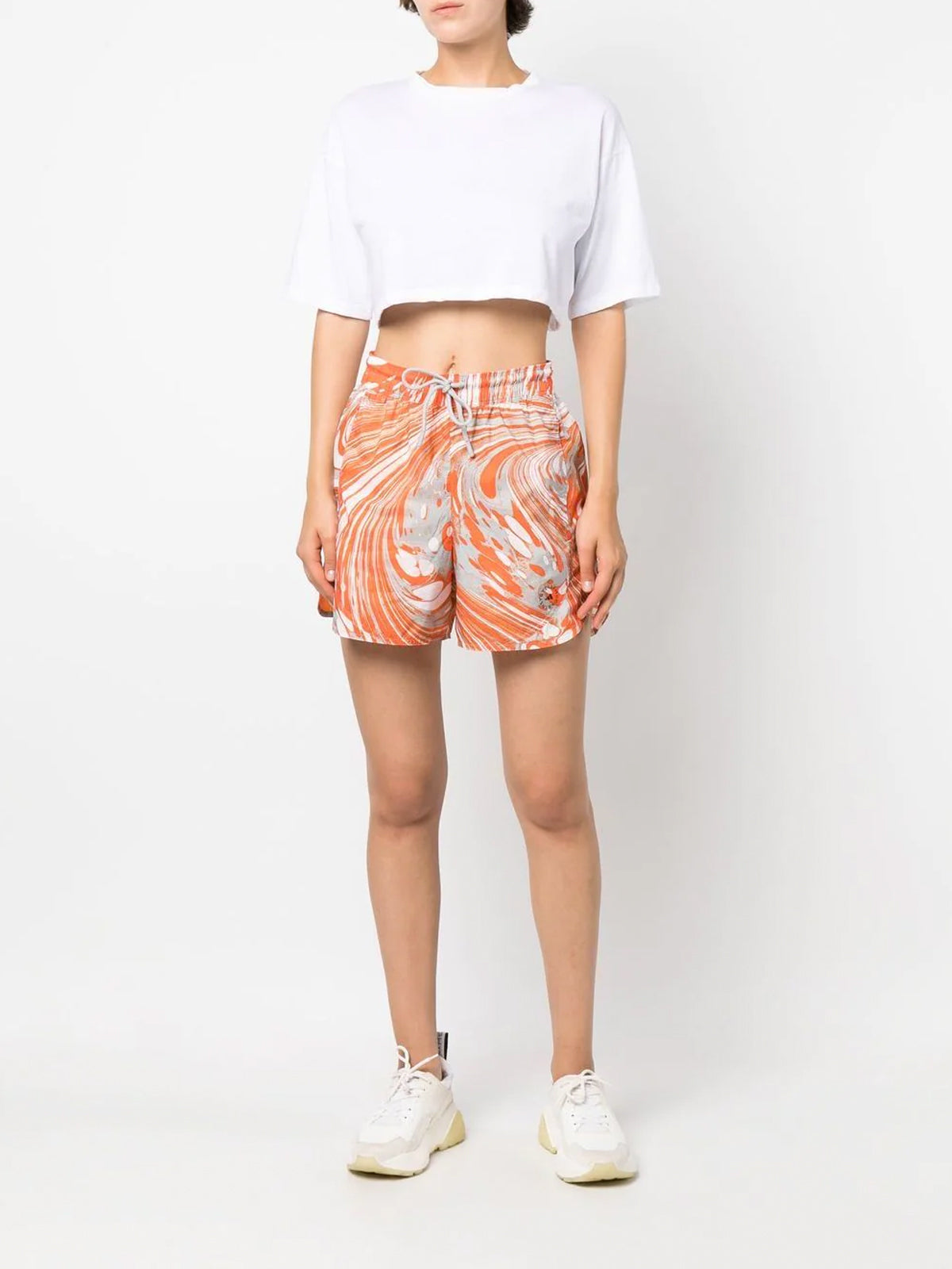 Orange Print TruePace Training Shorts