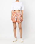 Orange Print TruePace Training Shorts