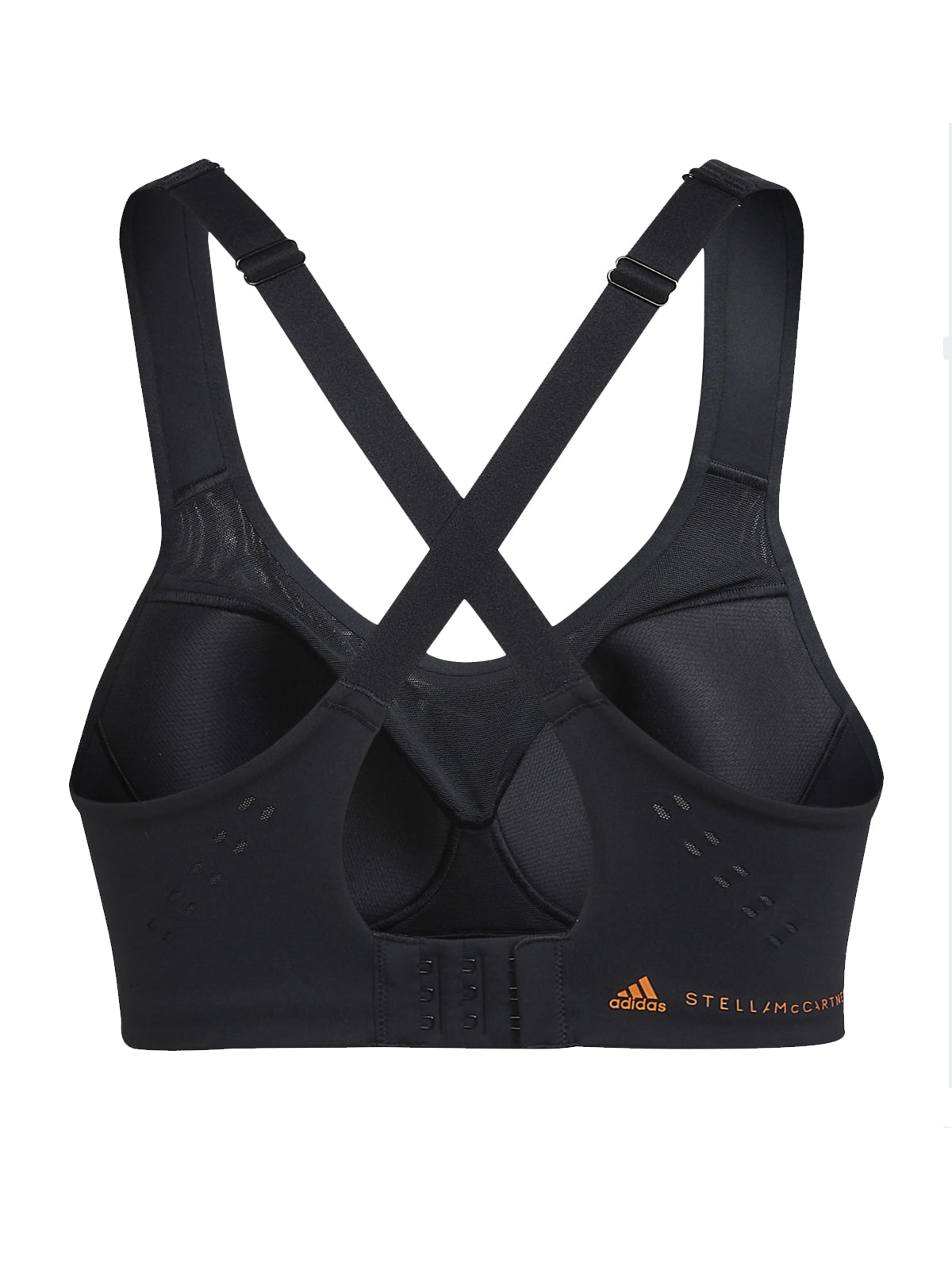 Black and Orange TruePace High Support Sports Bra