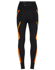 Black and Orange TruePace Long Leggings