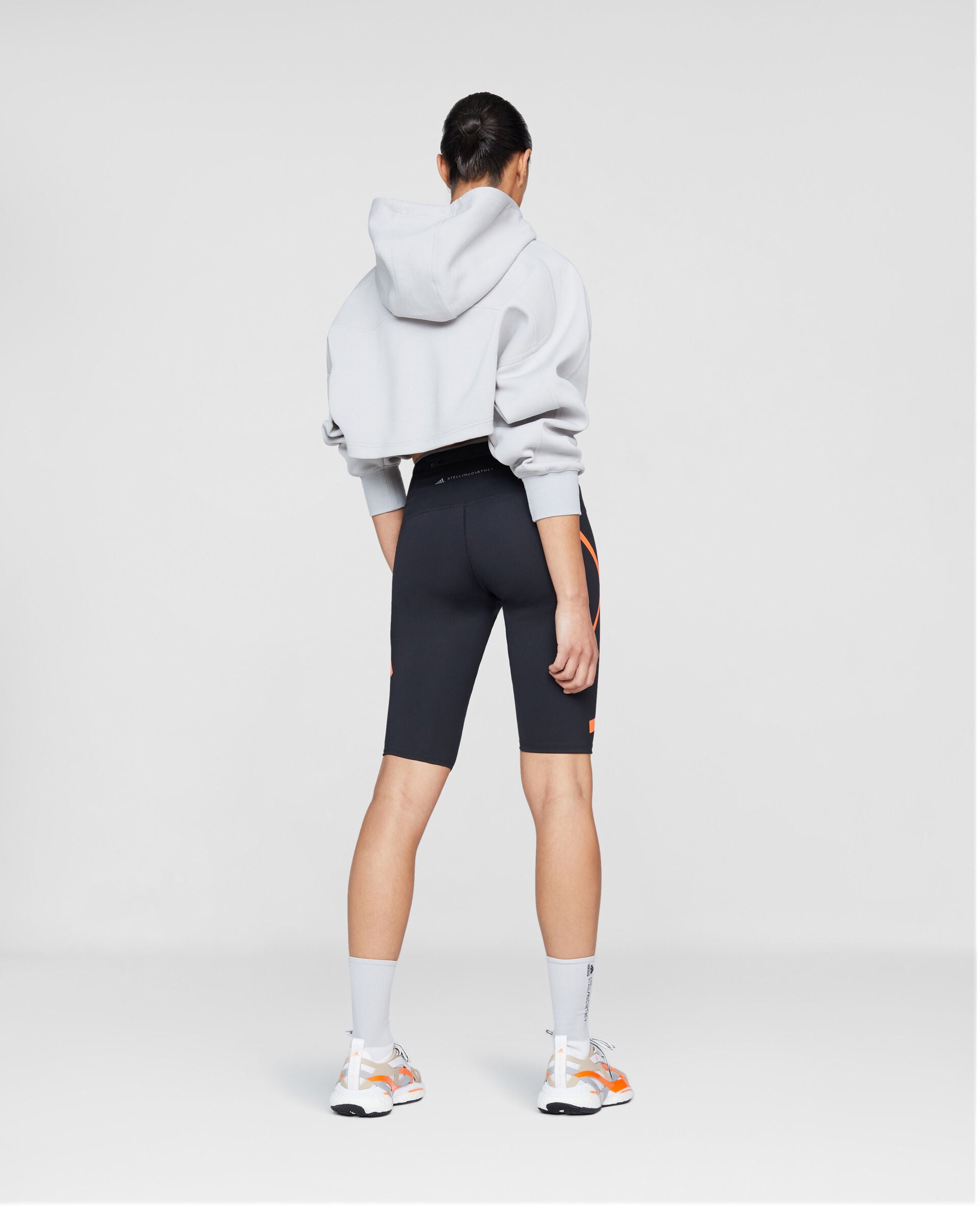 Black and Orange TruePace Cycling Shorts