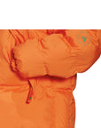 Orange Pull On Puffer Jacket