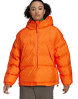 Orange Pull On Puffer Jacket