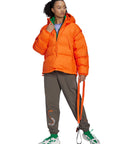 Orange Pull On Puffer Jacket