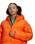 Orange Pull On Puffer Jacket