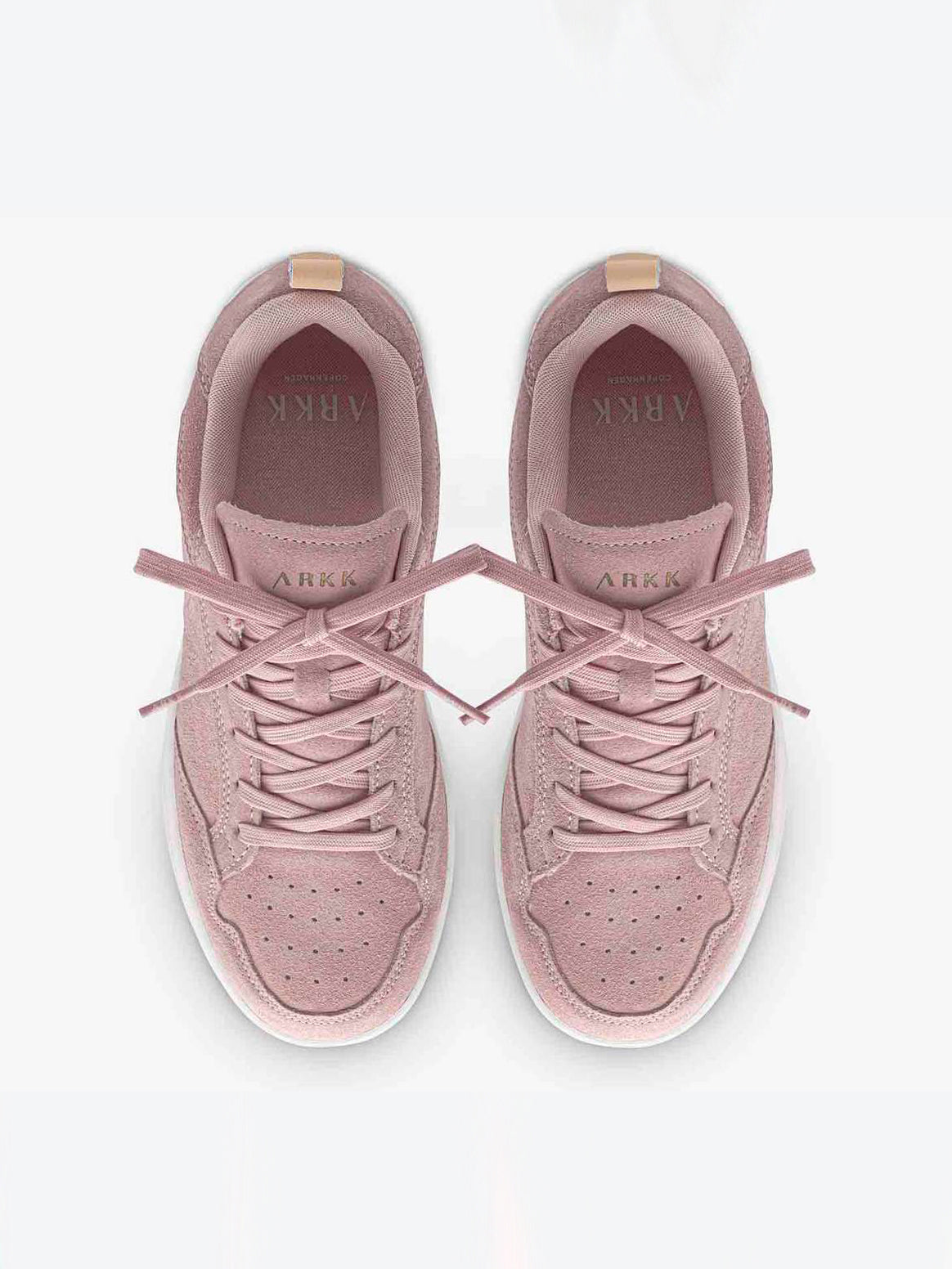 Visuklass Suede Leather S-C18 Misty Rose Nude Sneakers