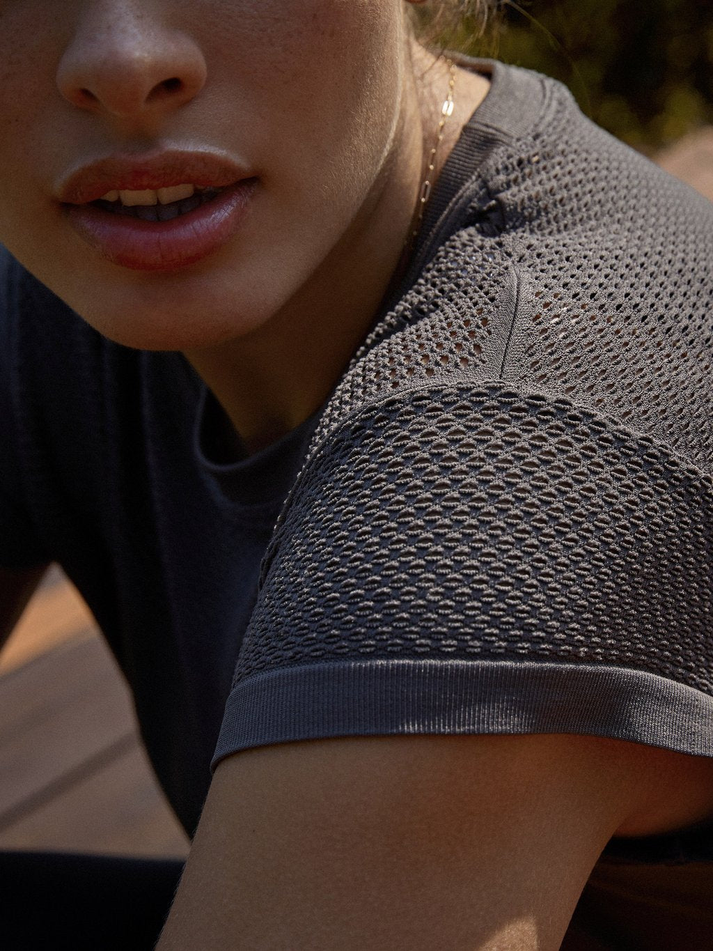 Deep Charcoal Seamless Carley Tee
