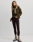 Dark Olive Mix Carter Half Zip Pullover