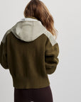 Dark Olive Mix Carter Half Zip Pullover