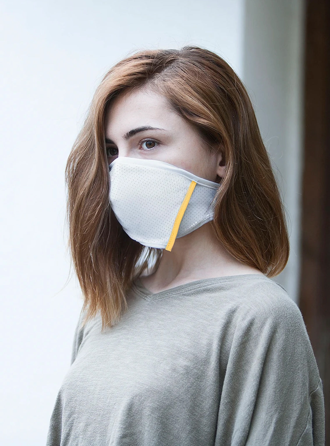 White Glacier Face Mask