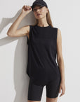 Black Seamless Morro Tank Top