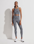 Petrol Motion Speckle Let's Move Harris Sports Bra