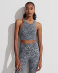 Petrol Motion Speckle Let's Move Harris Sports Bra