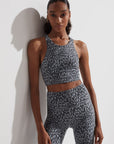 Petrol Motion Speckle Let's Move Harris Sports Bra