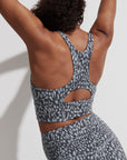 Petrol Motion Speckle Let's Move Harris Sports Bra