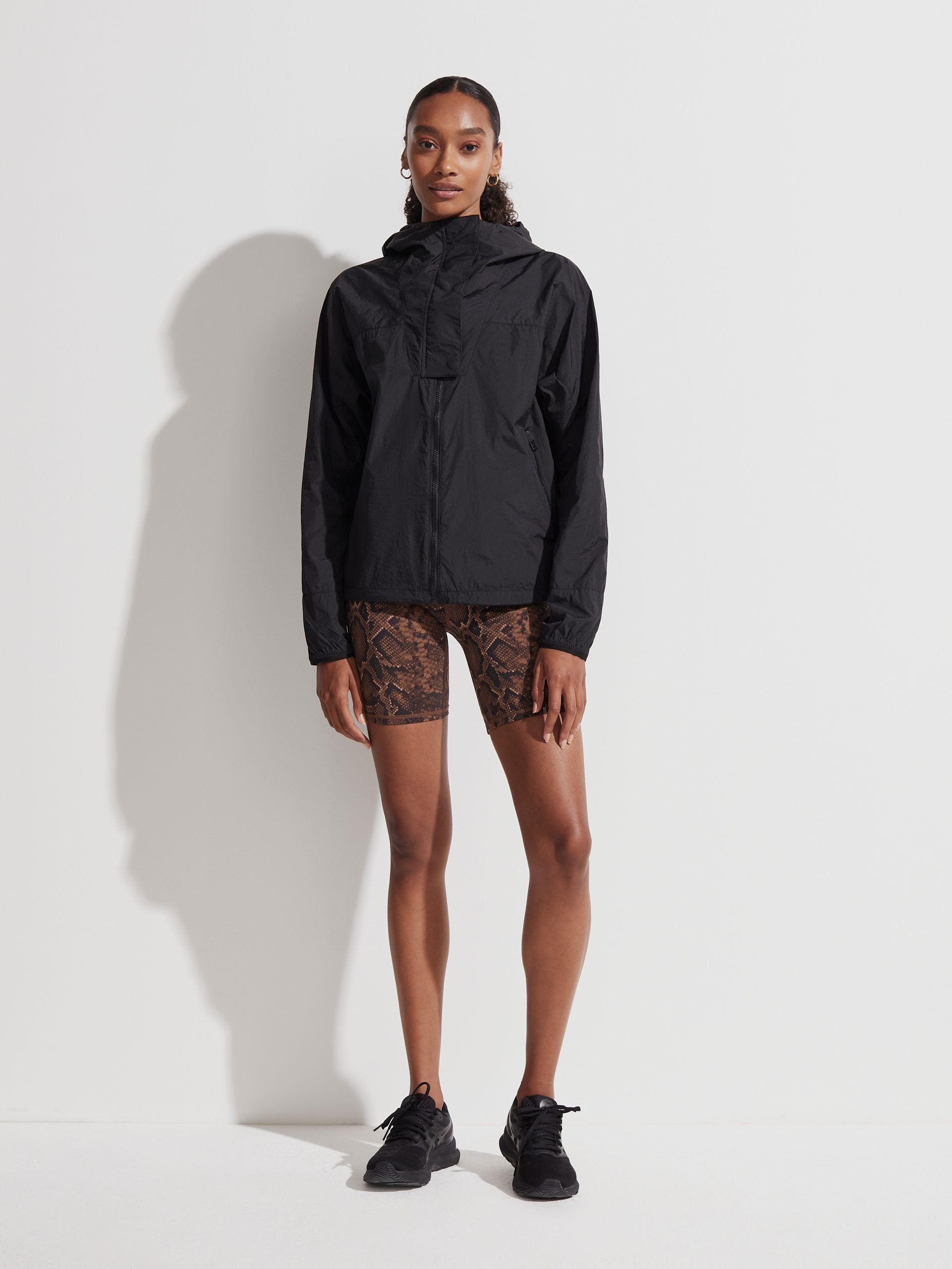 Black Terrace Windbreaker Jacket