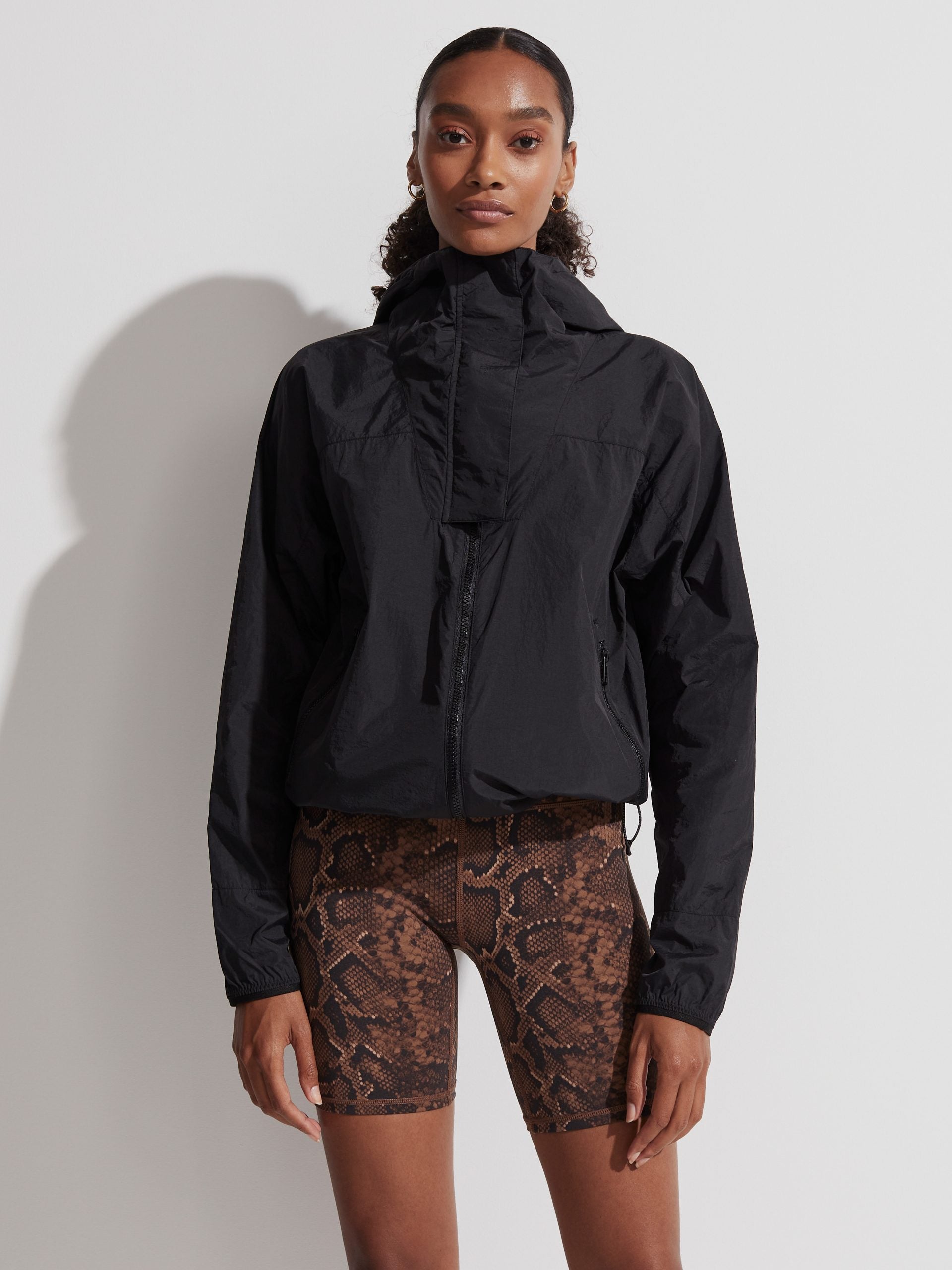 Black Terrace Windbreaker Jacket