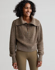 Dark Olive Speckle Mentone Half-Zip Pullover