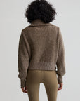 Dark Olive Speckle Mentone Half-Zip Pullover