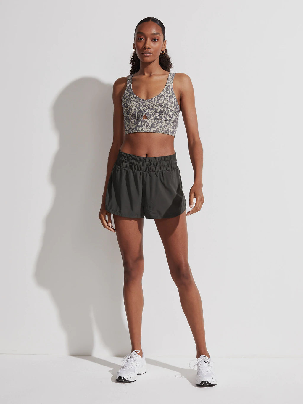 Olive running shorts sales