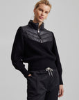 Black Daines Half Zip Sweatshirt